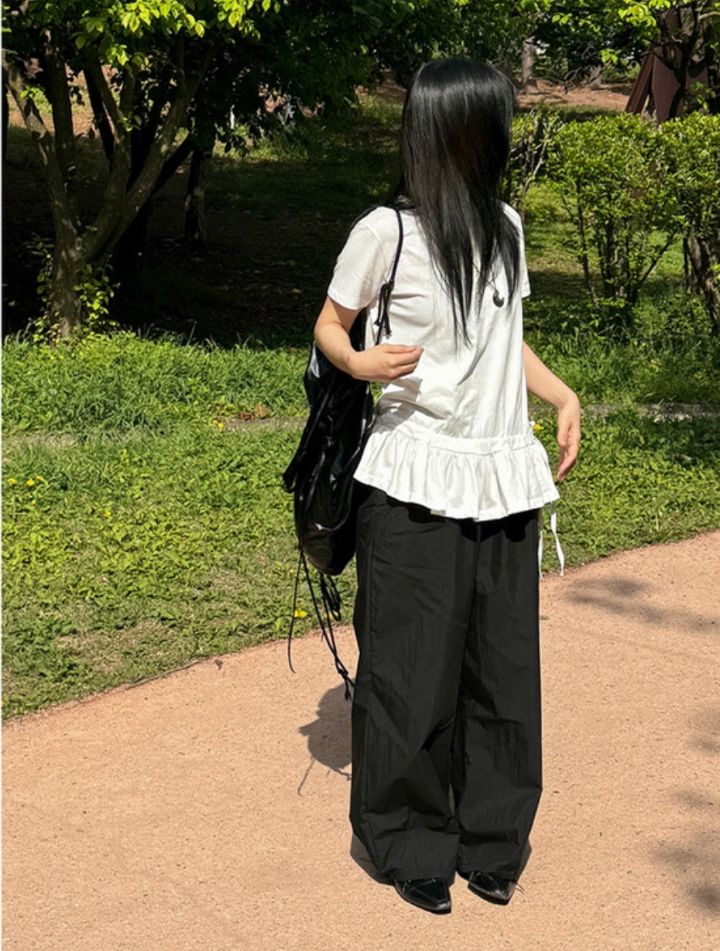 LIVE FOREVER東大門㊣直郵女裝新款人氣時尚休閑真品休閑褲LIVE FOR_EVER休閑褲