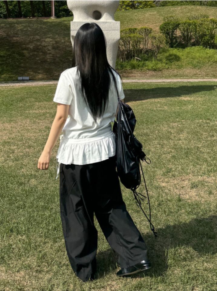 LIVE FOREVER東大門㊣直郵女裝新款人氣時尚休閑真品休閑褲LIVE FOR_EVER休閑褲