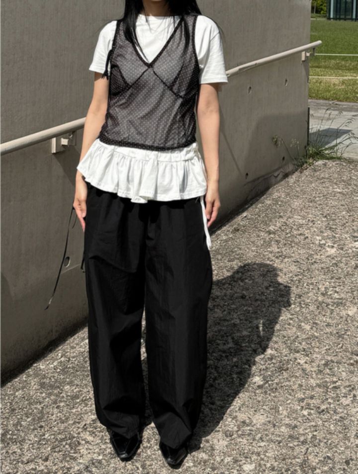 LIVE FOREVER東大門㊣直郵女裝新款人氣時尚休閑真品休閑褲LIVE FOR_EVER休閑褲