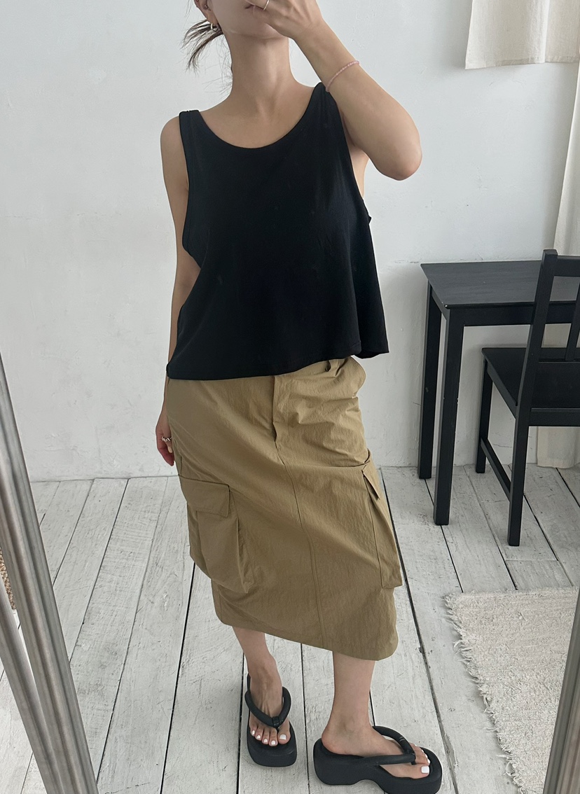 BYRING韓國代購㊣女士新款時尚推薦真品職業半身裙中短裙工裝BYRING半身裙/中短裙