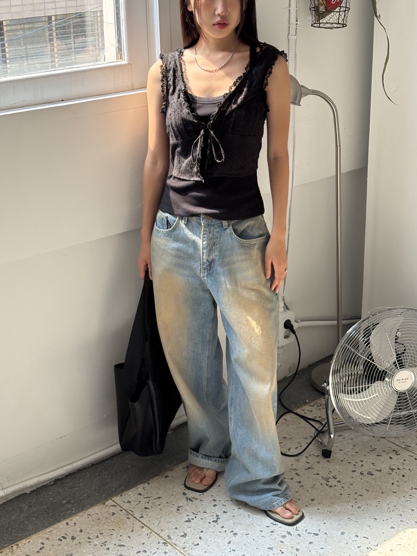 SUNDER MARKET韓國代購㊣女士新品時尚推薦人氣熱賣吊帶背心SUNDER MARKET吊帶/背心