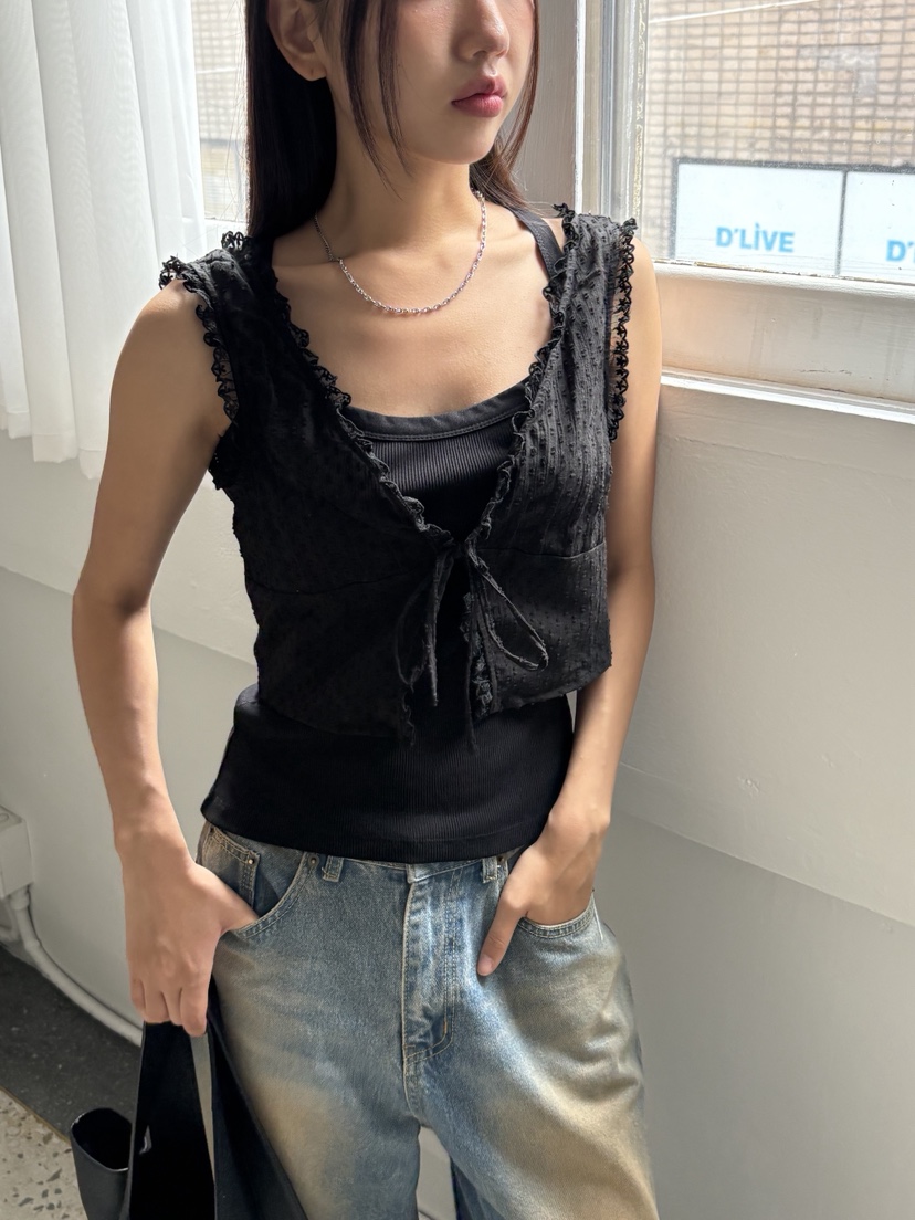 SUNDER MARKET韓國代購㊣女士新品時尚推薦人氣熱賣吊帶背心SUNDER MARKET吊帶/背心圖色3