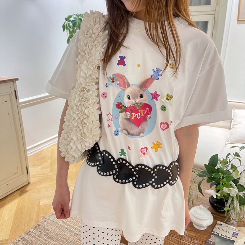 BOUTIQUE-L東大門㊣直郵女裝新款人氣真品25春夏T恤不含腰帶BOUTIQUE-LT恤