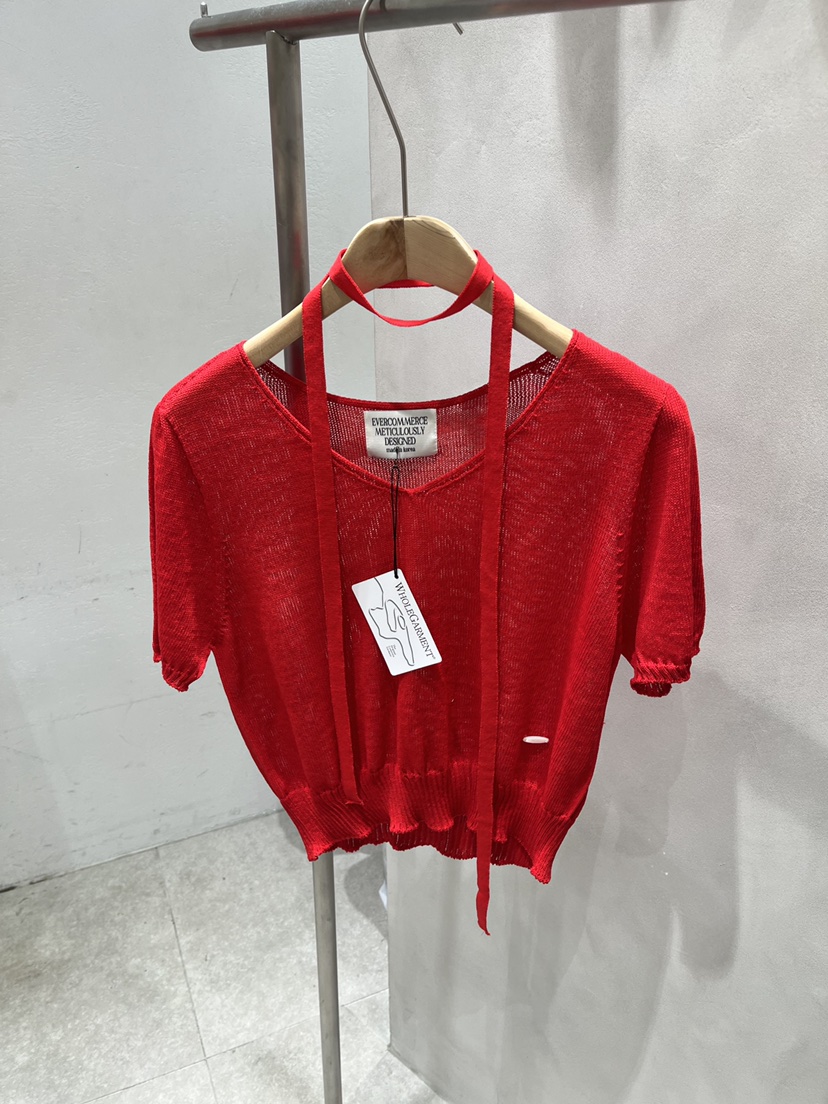 EVERCOMMERCE METICULOUSLY DESIGNED韓國代購㊣女士新品休閑針織衫含脖帶EVERCOMMERCE METICULOUSLY DESIGNED針織衫圖色3