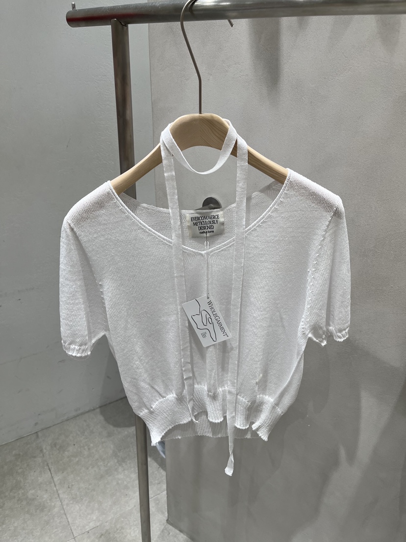 EVERCOMMERCE METICULOUSLY DESIGNED韓國代購㊣女士新品休閑針織衫含脖帶EVERCOMMERCE METICULOUSLY DESIGNED針織衫圖色5