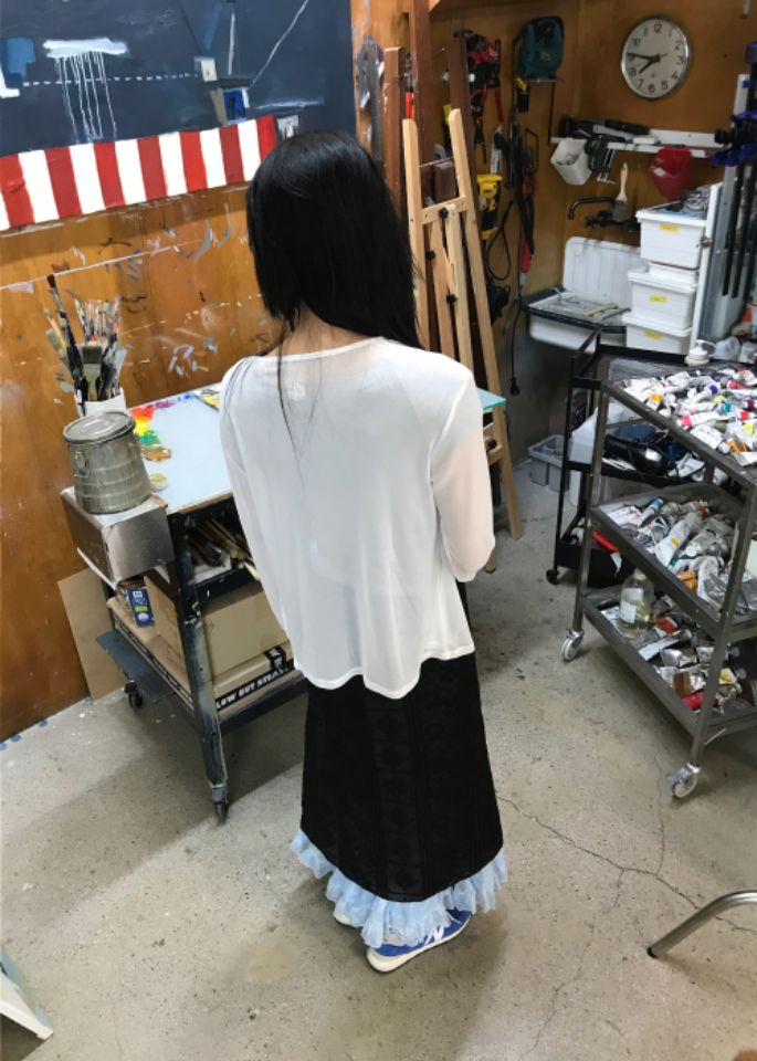 LIVE FOREVER韓國代購㊣女士新款職業25春夏熱賣推薦時尚長裙LIVE FOR_EVER長裙