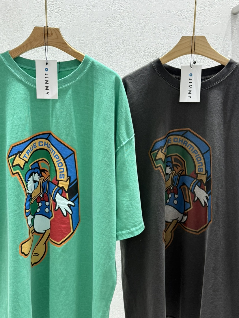 JIMMY韓國代購㊣女裝新品休閑人氣職業25春夏真品時尚T恤鴨JIMMY/REMAKET恤