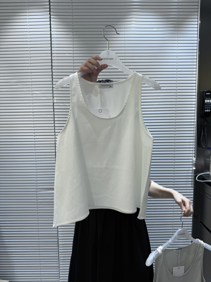 CM東大門㊣直郵女士新款職業推薦真品25春夏人氣熱賣吊帶背心CM吊帶/背心圖色4