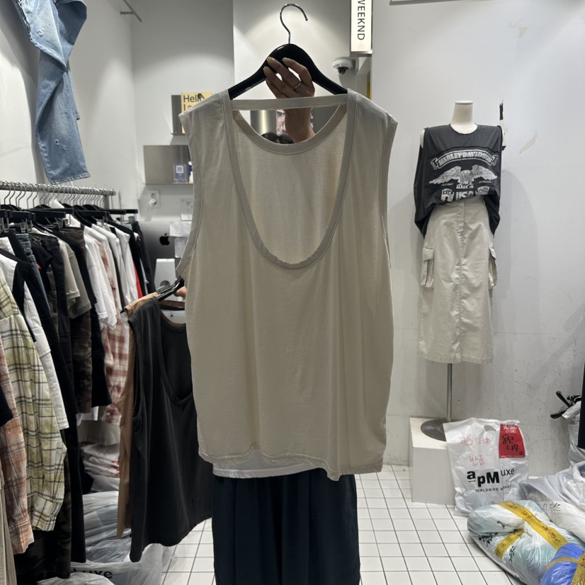 THE WEEKND東大門㊣實拍女士新款時尚真品25春夏人氣吊帶背心THE WEEKND吊帶/背心
