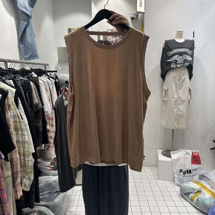 THE WEEKND東大門㊣實拍女士新款時尚真品25春夏人氣吊帶背心THE WEEKND吊帶/背心圖色2