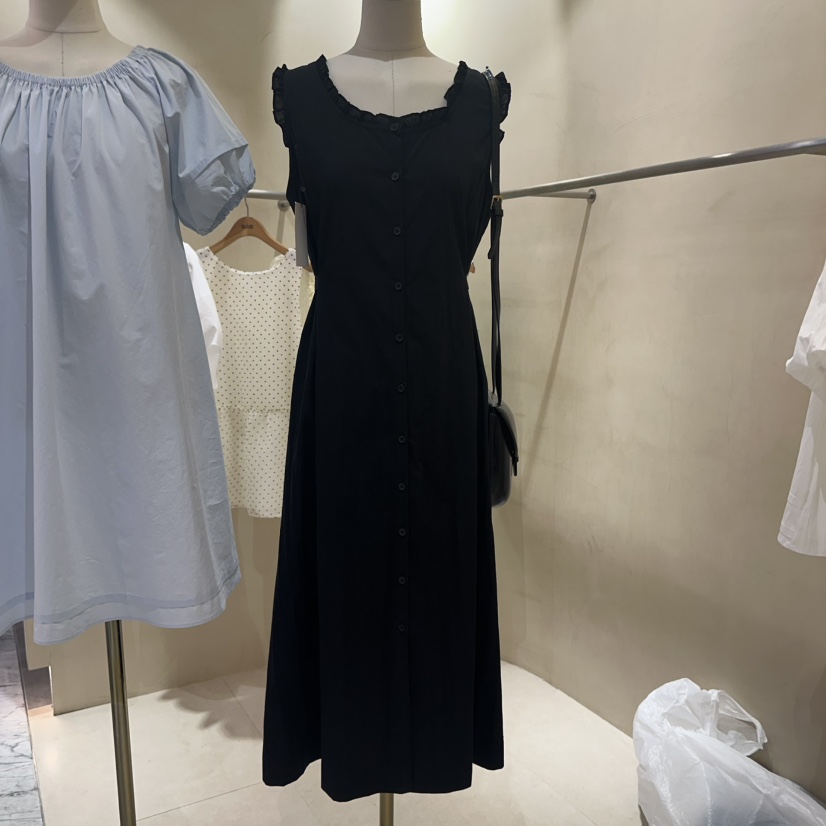 BBABBA-L東大門㊣直郵女裝新品時尚25春夏熱賣連衣裙荷葉邊BBABBA-L連衣裙