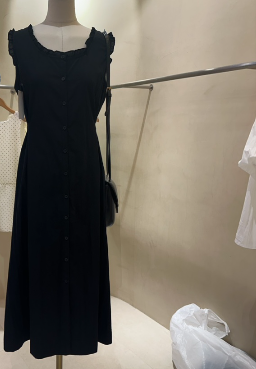 BBABBA-L東大門㊣直郵女裝新品時尚25春夏熱賣連衣裙荷葉邊BBABBA-L連衣裙圖色2