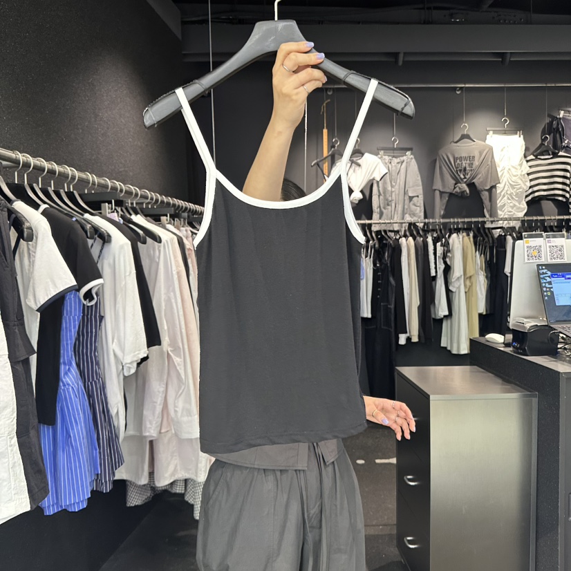 ELF-L東大門㊣直郵女士新品休閑時尚職業真品人氣吊帶背心PROJECT ELF/ELF-L吊帶/背心圖色2