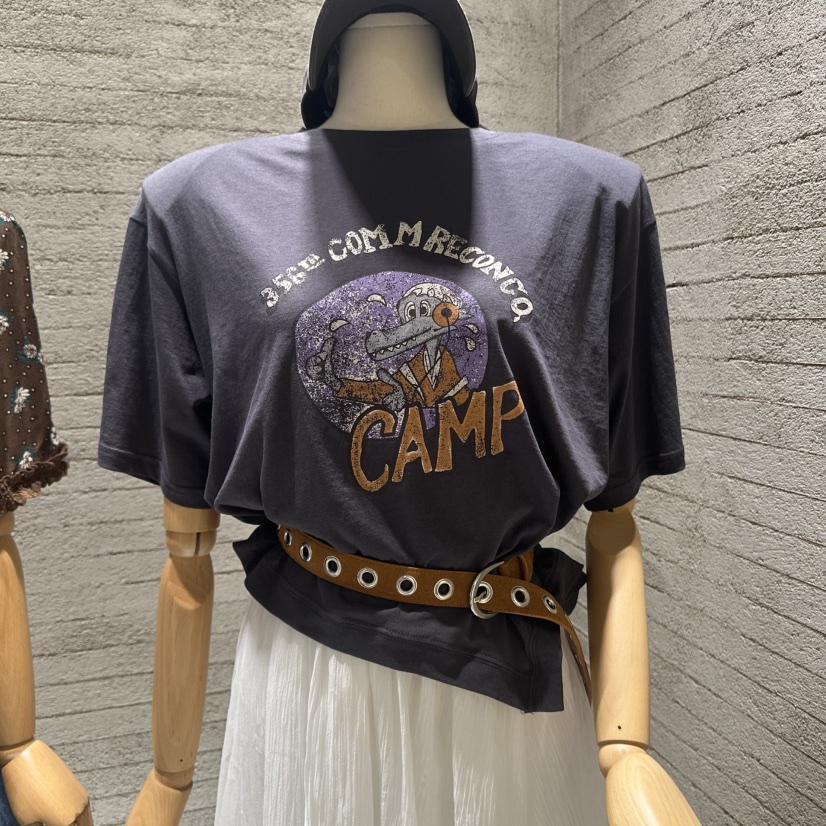 JUNI韓國代購㊣女裝新品職業時尚休閑真品人氣推薦T恤不含腰帶my juniT恤圖色3