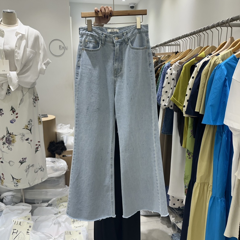 EN.U韓國直郵㊣女士新品推薦職業休閑真品熱賣時尚人氣牛仔褲EN.U牛仔褲圖色1