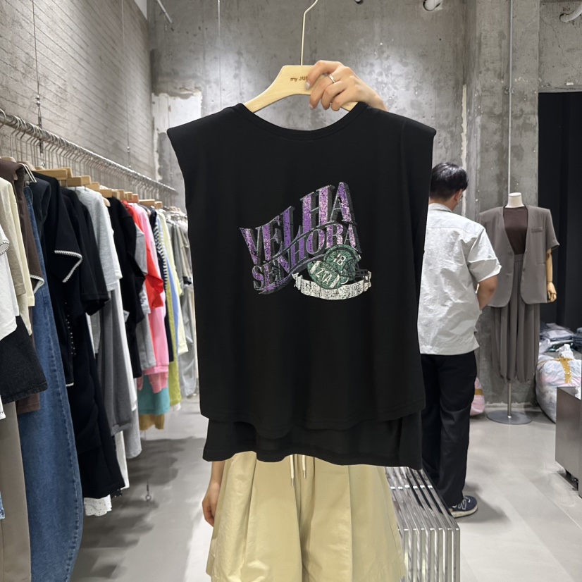 JUNI韓國代購㊣女裝新款推薦熱賣真品人氣職業休閑吊帶背心my juni吊帶/背心圖色4