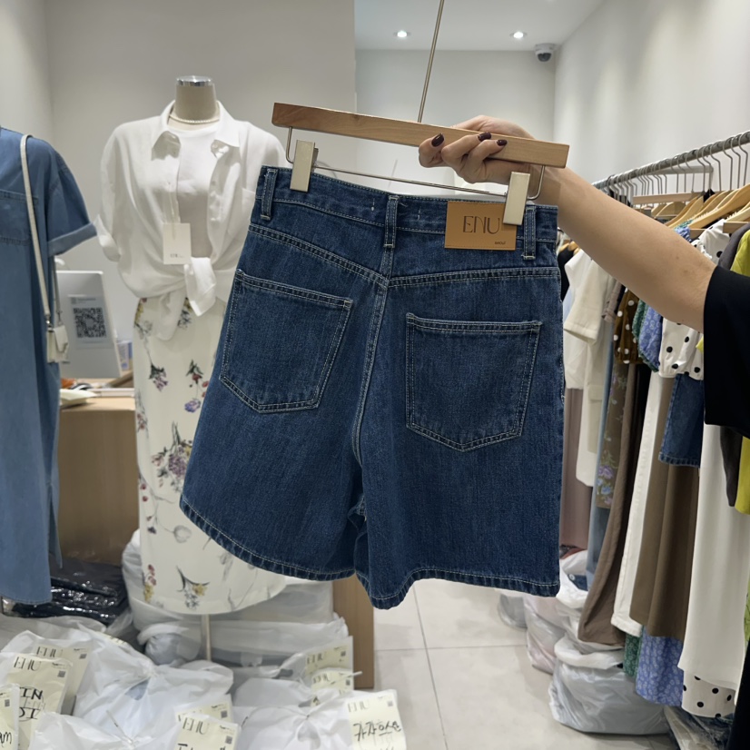 EN.U東大門㊣代購女裝新品時尚25春夏真品熱賣推薦職業短褲EN.U短褲