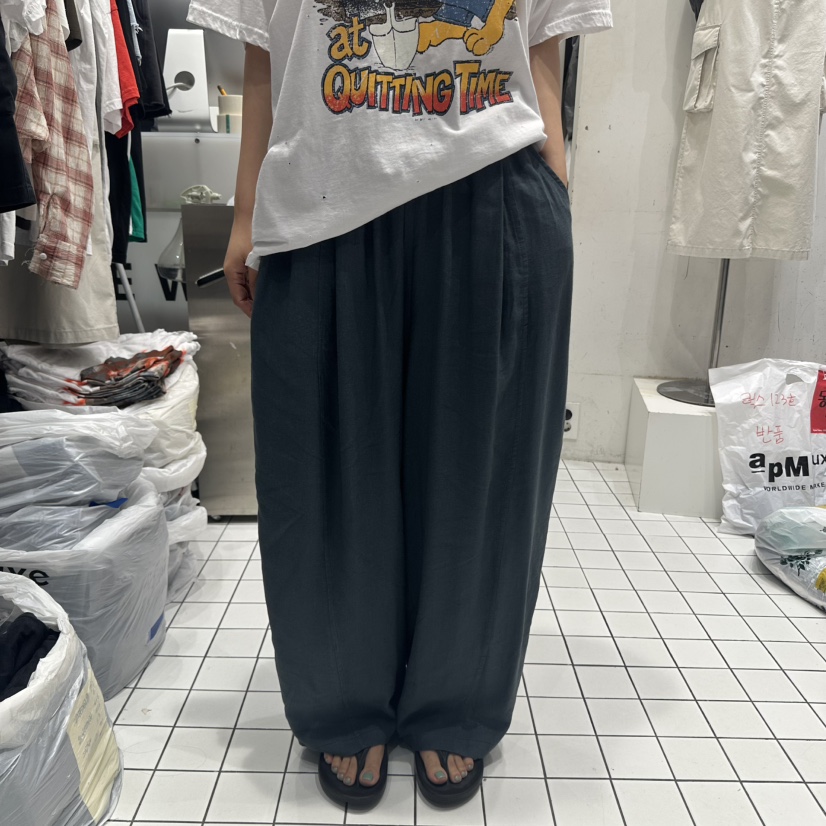 THE WEEKND東大門㊣代購女士新品推薦職業熱賣25春夏休閑褲THE WEEKND休閑褲圖色2