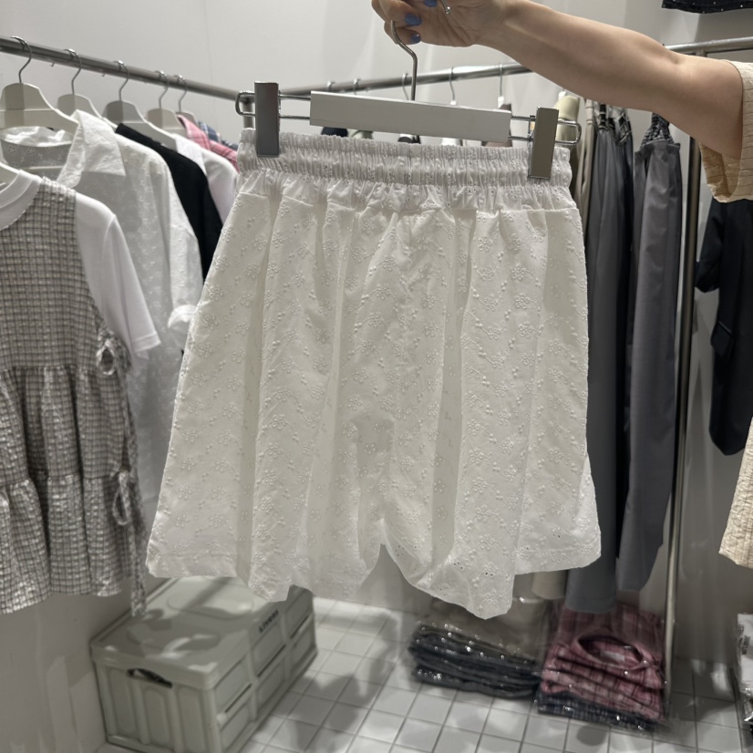 ZIPPER韓國代購㊣女裝新品真品休閑人氣熱賣25春夏短褲花朵棉質ZIPPER短褲