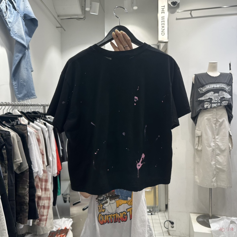 THE WEEKND韓國直郵㊣女裝新品休閑職業25春夏推薦T恤短款THE WEEKNDT恤