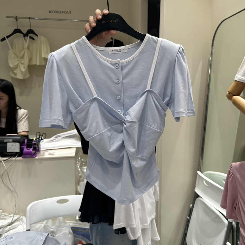 MONOPOLY韓國直郵㊣女裝新款休閑時尚真品職業套裝兩件套套裝uha套裝圖色2