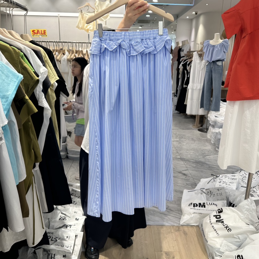 REVE-L韓國直郵㊣女裝新款真品時尚推薦職業25春夏休閑長裙REVE-L長裙
