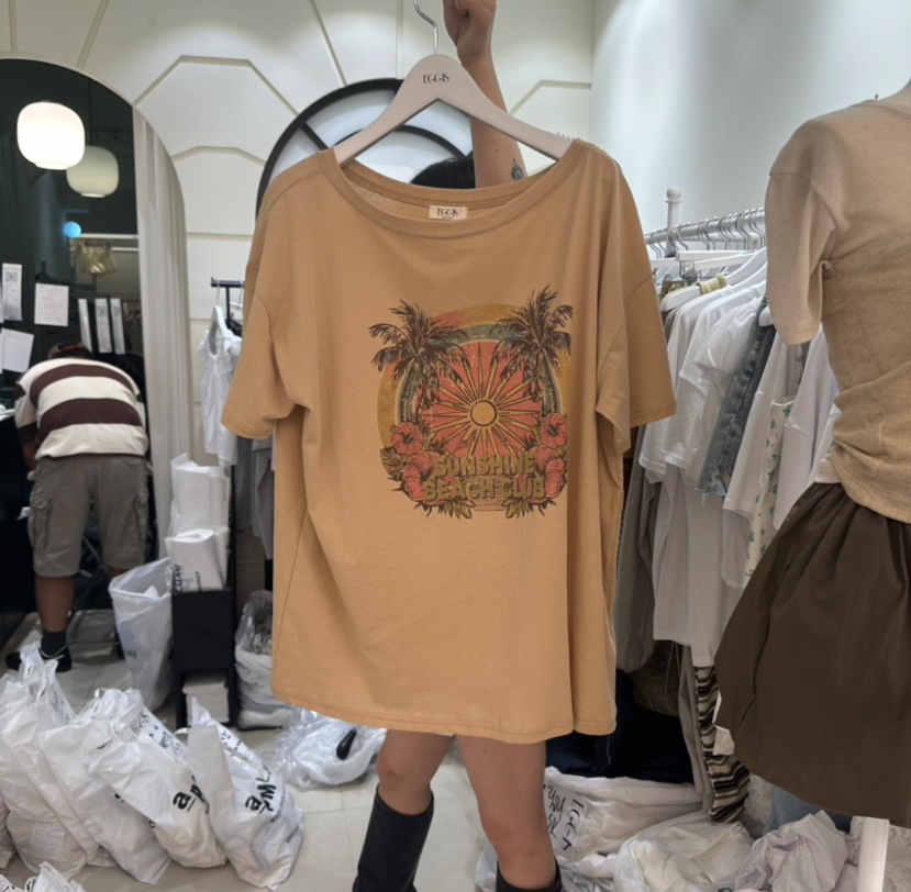 EGG IS韓國直郵㊣女裝新品真品休閑職業推薦時尚人氣25春夏T恤EGG IST恤圖色3