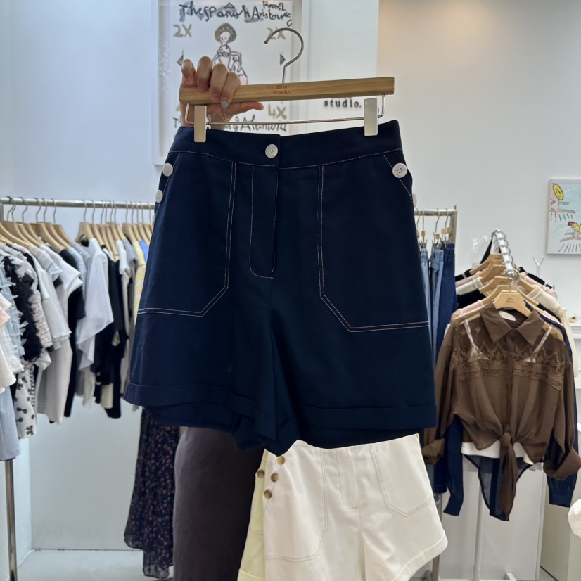 ABLESTUDIO東大門㊣代購女士新品真品推薦休閑25春夏熱賣短褲ABLE STUDIO短褲圖色3