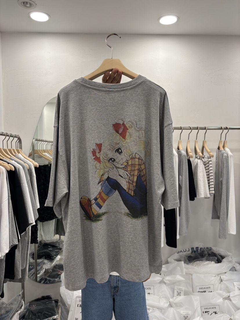 DELICATE韓國直郵㊣女士新品25春夏人氣熱賣時尚職業真品T恤DELICATET恤