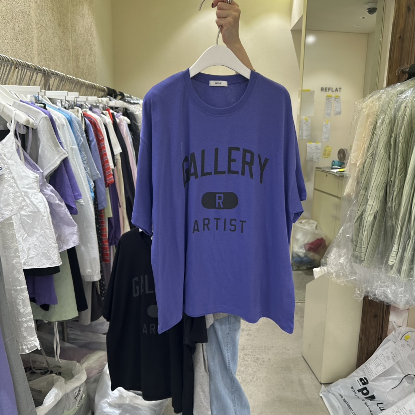 REFLAT韓國代購㊣女裝新品時尚人氣25春夏職業熱賣推薦休閑T恤REFLATT恤圖色2
