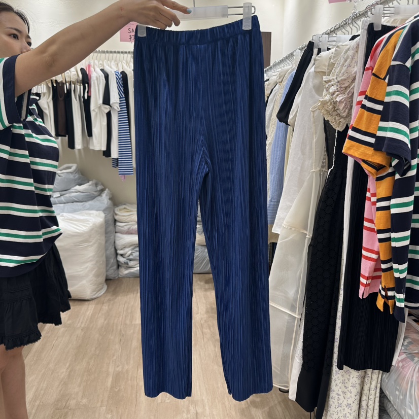 HANSUNGHYUN韓國代購㊣女裝新品熱賣時尚推薦休閑休閑褲褶皺HANSUNGHYUN休閑褲