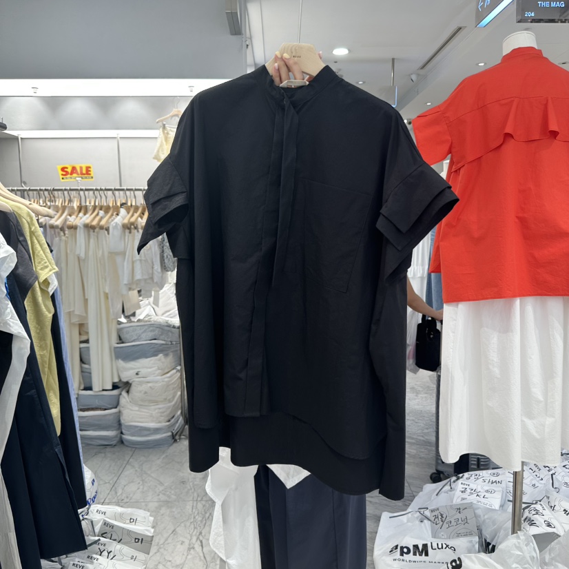 REVE-L東大門㊣直郵女裝新品職業休閑時尚25春夏襯衫蕾絲衫REVE-L襯衫/蕾絲衫圖色3