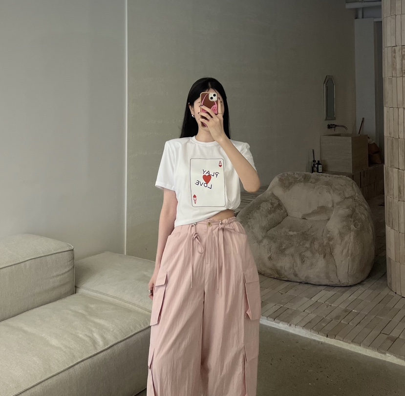 AMUSE SEOUL韓國直郵㊣女士新款職業25春夏真品時尚熱賣T恤AMUSE SEOULT恤