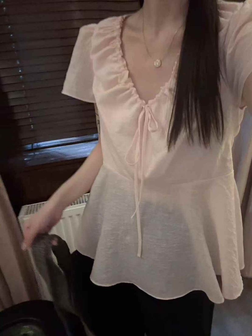 STRAWBERRY東大門㊣直郵女裝新品推薦時尚真品人氣襯衫蕾絲衫STRAWBERRY襯衫/蕾絲衫