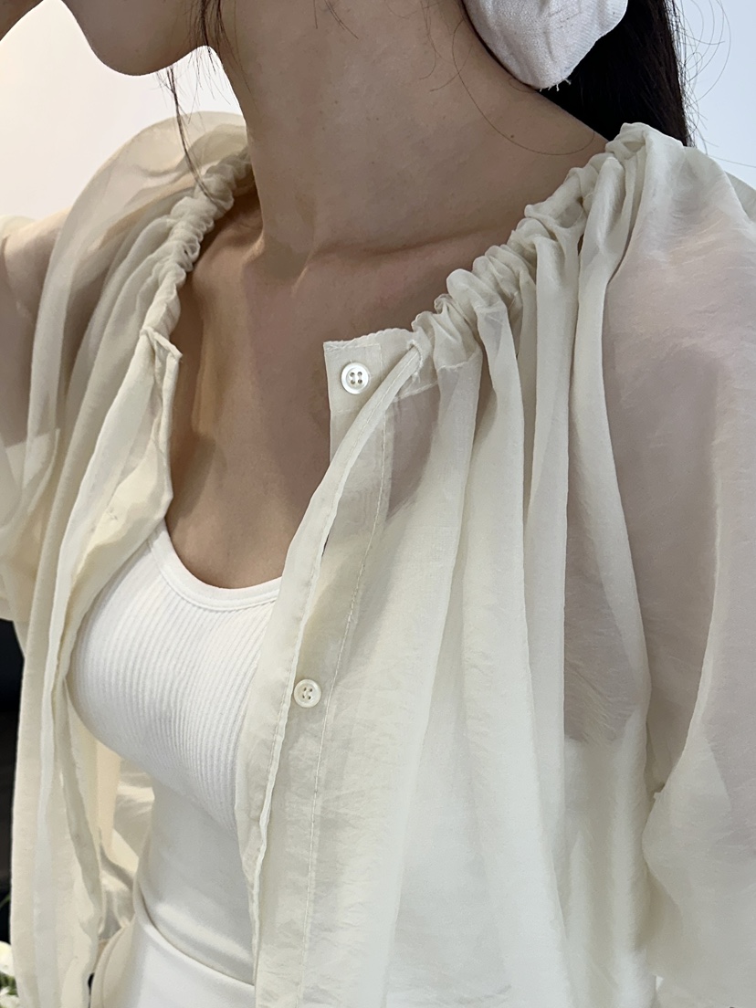 CLASSY-O東大門㊣直郵女士新品時尚職業真品襯衫蕾絲衫透明CLASSY-O襯衫/蕾絲衫