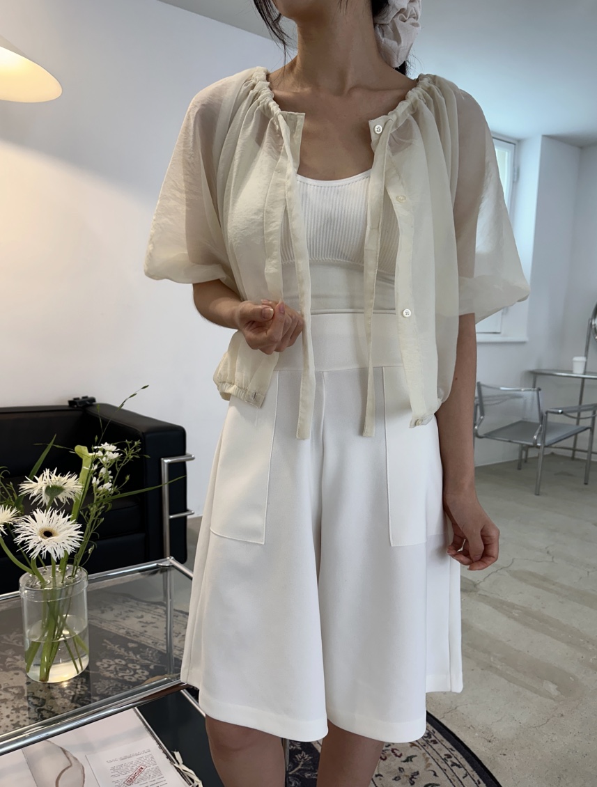 CLASSY-O東大門㊣直郵女士新品時尚職業真品襯衫蕾絲衫透明CLASSY-O襯衫/蕾絲衫