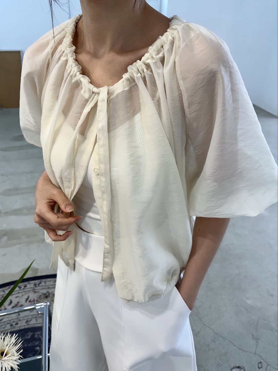 CLASSY-O東大門㊣直郵女士新品時尚職業真品襯衫蕾絲衫透明CLASSY-O襯衫/蕾絲衫