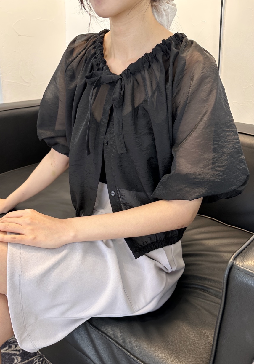 CLASSY-O東大門㊣直郵女士新品時尚職業真品襯衫蕾絲衫透明CLASSY-O襯衫/蕾絲衫