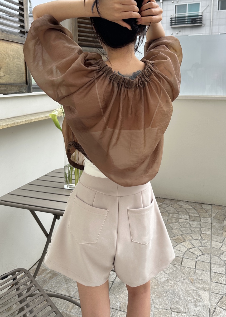 CLASSY-O東大門㊣直郵女士新品時尚職業真品襯衫蕾絲衫透明CLASSY-O襯衫/蕾絲衫