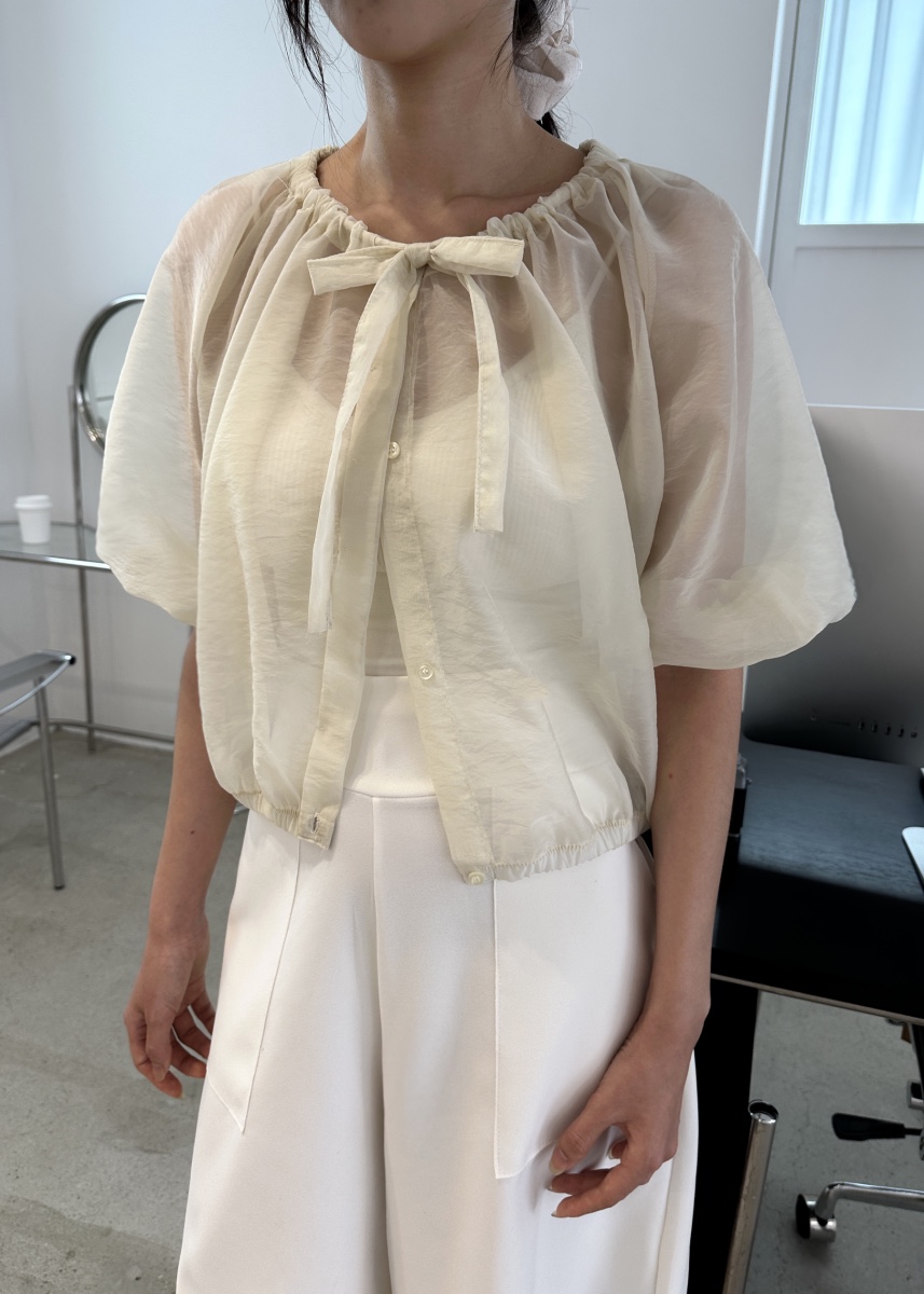 CLASSY-O東大門㊣直郵女士新品時尚職業真品襯衫蕾絲衫透明CLASSY-O襯衫/蕾絲衫圖色3