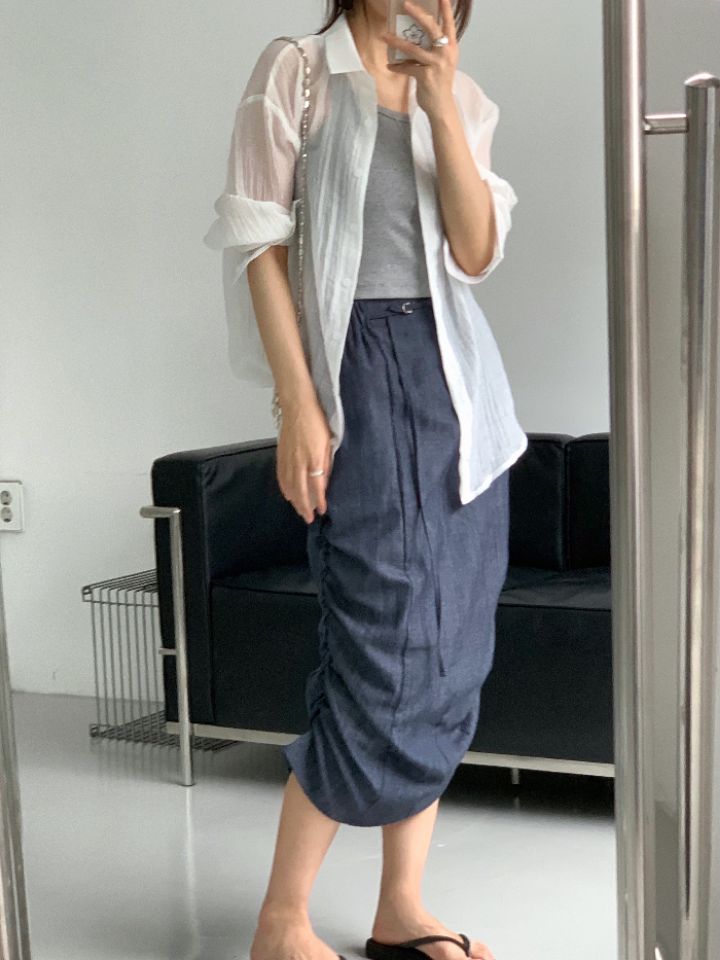 DOIT東大門㊣代購女裝新品推薦時尚休閑真品25春夏半身裙中短裙DOIT半身裙/中短裙