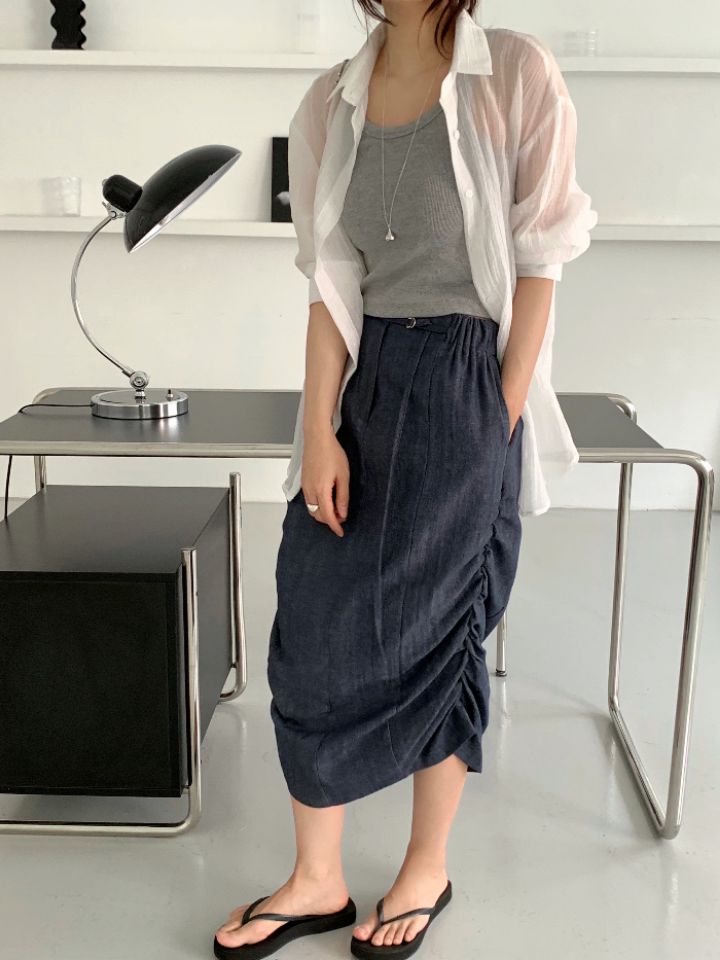 DOIT東大門㊣代購女裝新品推薦時尚休閑真品25春夏半身裙中短裙DOIT半身裙/中短裙