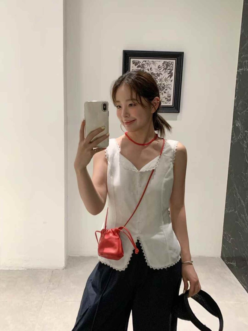 STRAWBERRY韓國代購㊣女裝新款25春夏熱賣人氣休閑時尚馬甲STRAWBERRY馬甲
