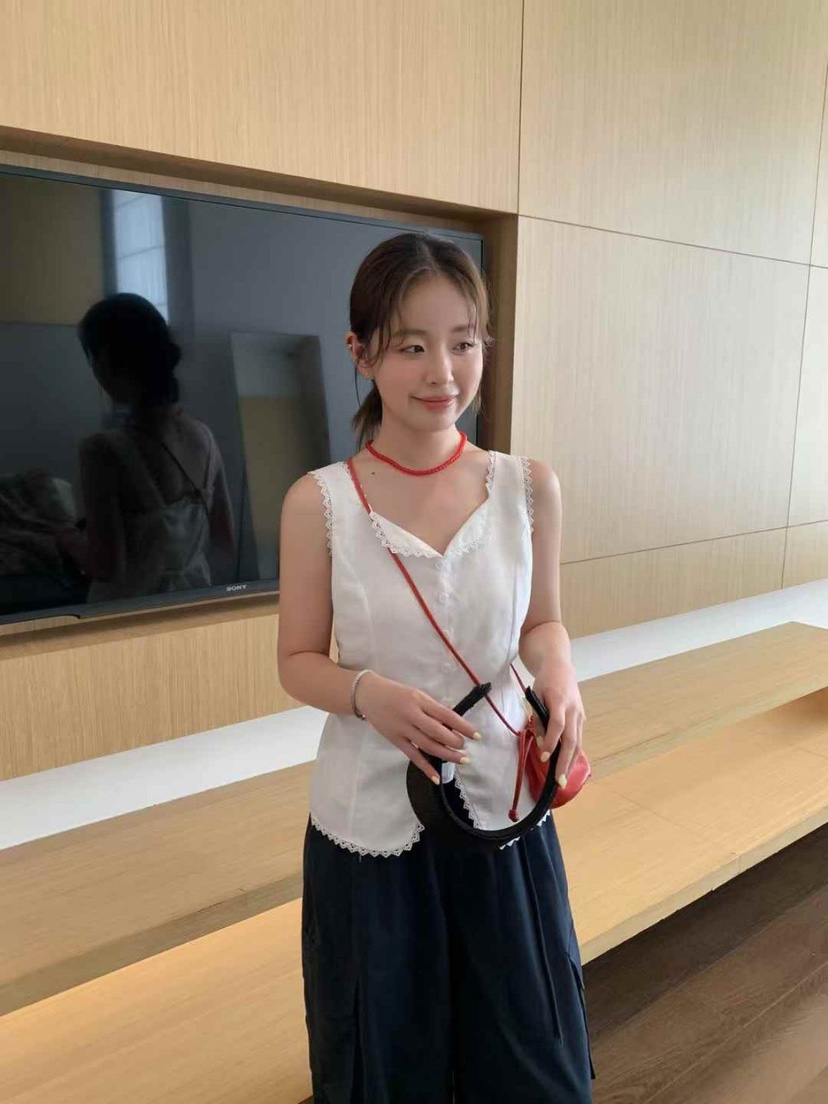 STRAWBERRY韓國代購㊣女裝新款25春夏熱賣人氣休閑時尚馬甲STRAWBERRY馬甲