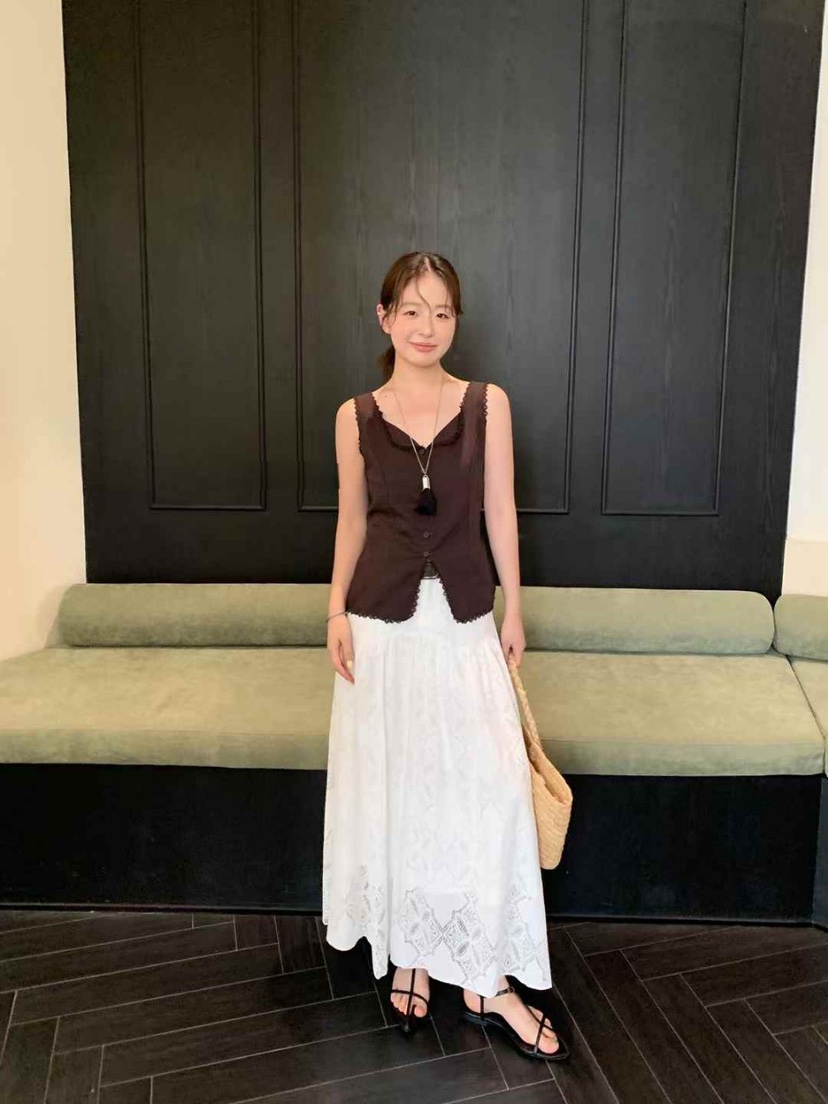 STRAWBERRY韓國代購㊣女裝新款25春夏熱賣人氣休閑時尚馬甲STRAWBERRY馬甲