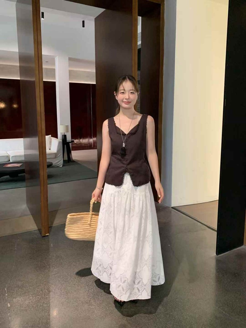 STRAWBERRY韓國代購㊣女裝新款25春夏熱賣人氣休閑時尚馬甲STRAWBERRY馬甲