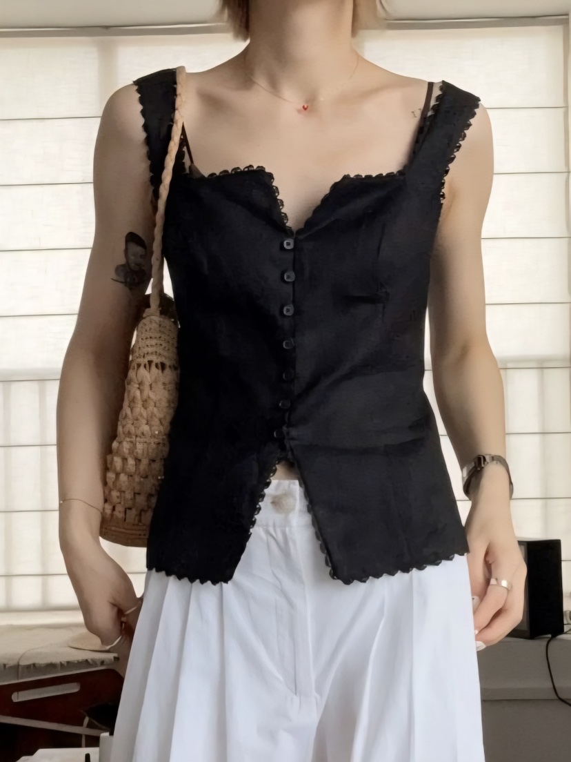 STRAWBERRY韓國代購㊣女裝新款25春夏熱賣人氣休閑時尚馬甲STRAWBERRY馬甲