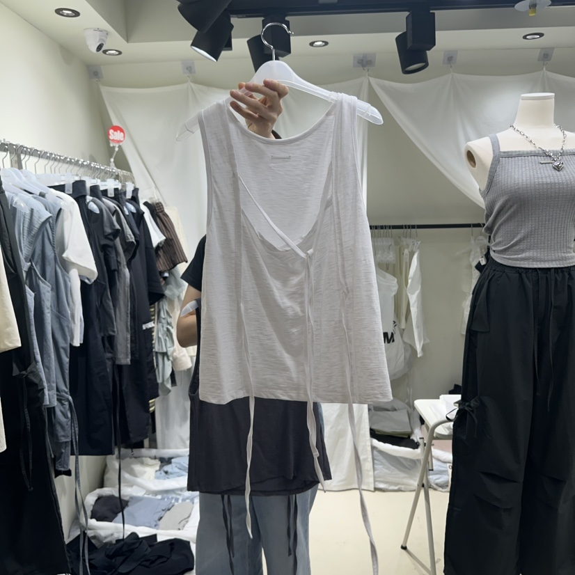 OWNS東大門㊣實拍女士新款人氣職業25春夏推薦熱賣吊帶背心OWNS吊帶/背心