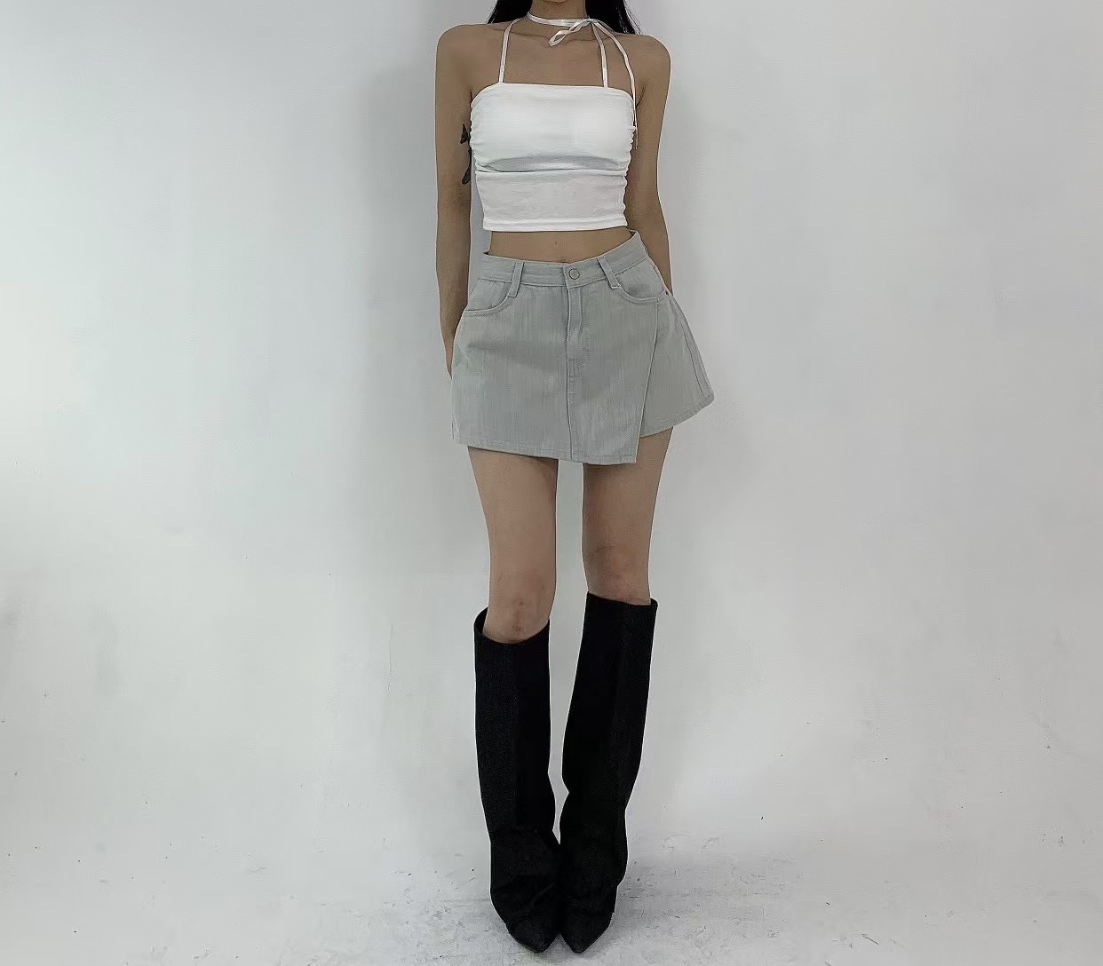 BLUE GIRL東大門㊣實拍女士新品職業25春夏時尚休閑熱賣短裙BLUE GIRL短裙