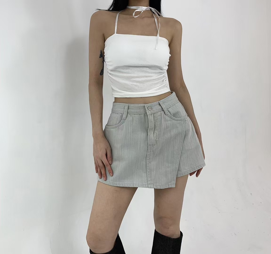 BLUE GIRL東大門㊣實拍女士新品職業25春夏時尚休閑熱賣短裙BLUE GIRL短裙